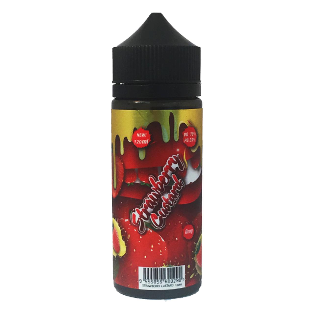 Product Image of Strawberry Custard Shortfill E-Liquid by Mohawk & Co Fizzy 100ml